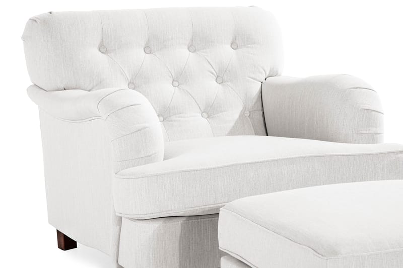 Howard Riviera Fåtölj med Fotpall - Linnebeige - Möbler - Stolar & fåtöljer - Fåtölj - Howard fåtölj