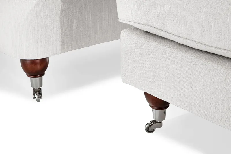 Howard Riviera Fåtölj med Fotpall - Linnebeige - Möbler - Stolar & fåtöljer - Fåtölj - Howard fåtölj