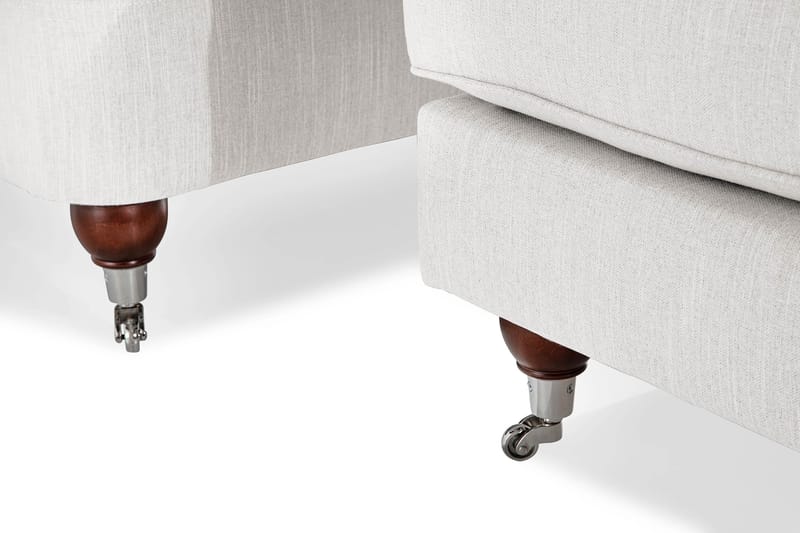 Howard Riviera Fåtölj med Fotpall - Linnebeige - Möbler - Stolar & fåtöljer - Fåtölj - Howard fåtölj