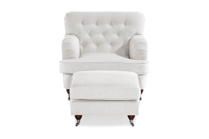 Howard Riviera Fåtölj med Fotpall - Linnebeige - Möbler - Stolar & fåtöljer - Fåtölj - Howard fåtölj