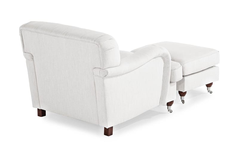 Howard Riviera Fåtölj med Fotpall - Linnebeige - Möbler - Stolar & fåtöljer - Fåtölj - Howard fåtölj