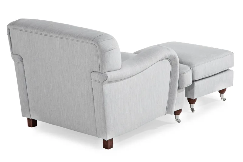 Howard Riviera Fåtölj med Fotpall - Linnegrå - Möbler - Stolar & fåtöljer - Fåtölj - Howard fåtölj