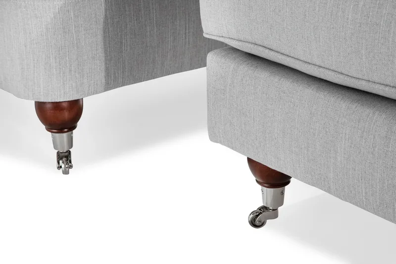 Howard Riviera Fåtölj med Fotpall - Linnegrå - Möbler - Stolar & fåtöljer - Fåtölj - Howard fåtölj