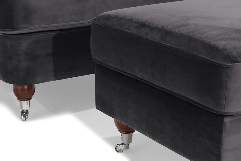 Howard Riviera Fåtölj med Fotpall - Mörkgrå - Möbler - Stolar & fåtöljer - Fåtölj - Howard fåtölj