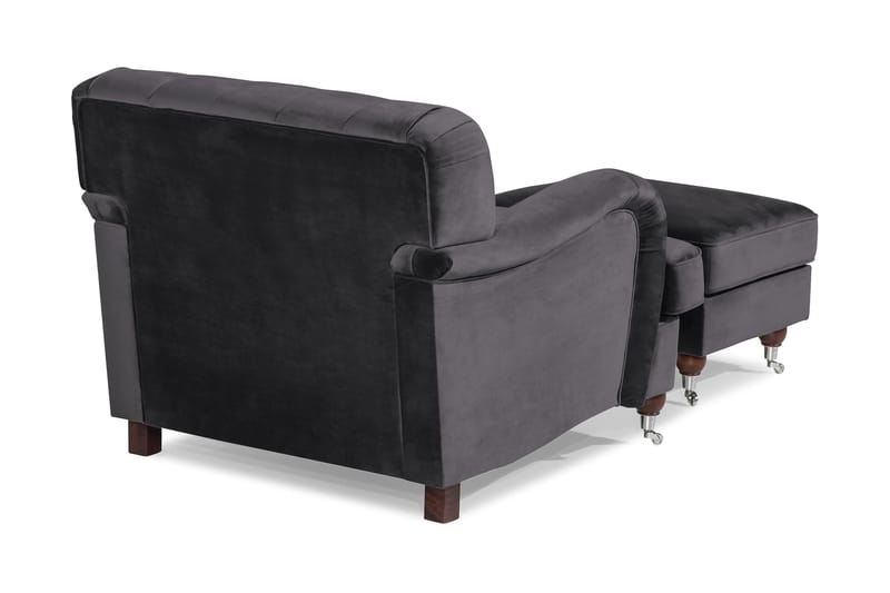 Howard Riviera Fåtölj med Fotpall - Mörkgrå - Möbler - Stolar & fåtöljer - Fåtölj - Howard fåtölj