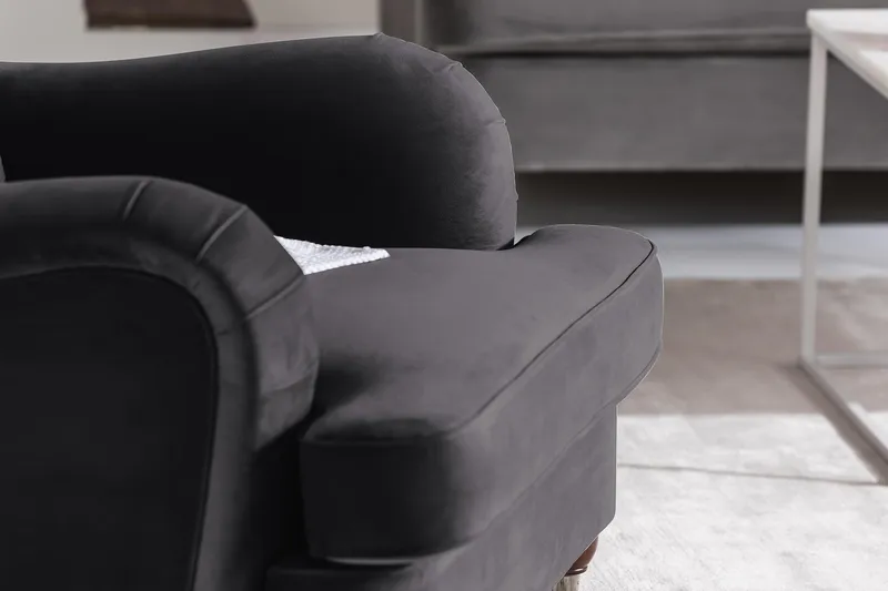 Howard Riviera Fåtölj med Fotpall - Mörkgrå - Möbler - Stolar & fåtöljer - Fåtölj - Howard fåtölj