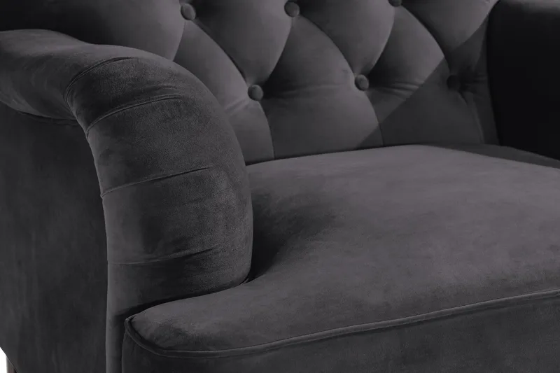 Howard Riviera Fåtölj med Fotpall - Mörkgrå - Möbler - Stolar & fåtöljer - Fåtölj - Howard fåtölj