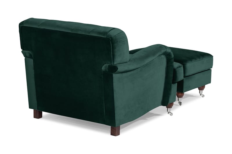 Howard Riviera Fåtölj med Fotpall - Mörkgrön - Möbler - Stolar & fåtöljer - Fåtölj - Howard fåtölj