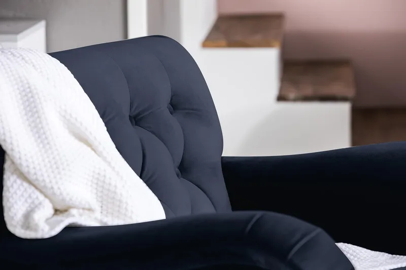 Howard Riviera Fåtölj med Fotpall - Midnattsblå - Möbler - Stolar & fåtöljer - Fåtölj - Howard fåtölj