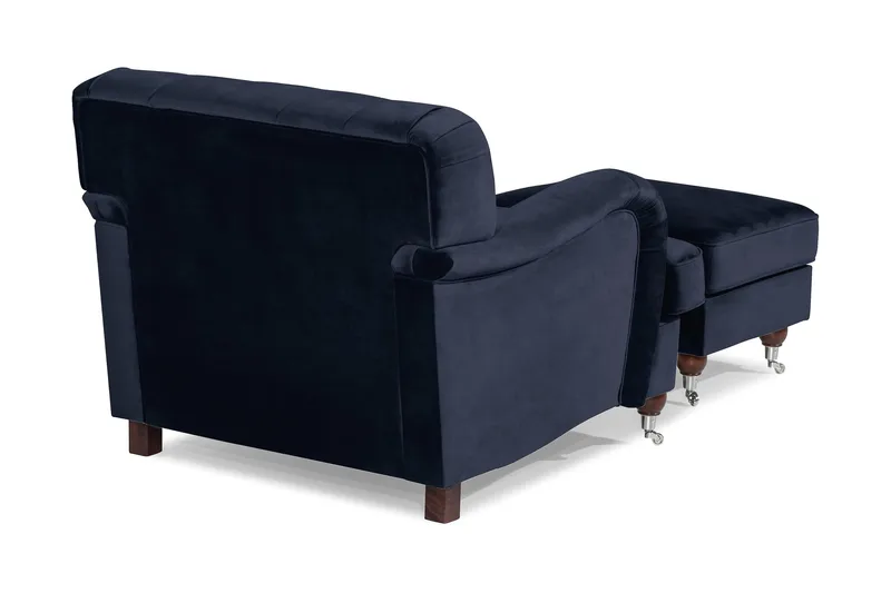 Howard Riviera Fåtölj med Fotpall - Midnattsblå - Möbler - Stolar & fåtöljer - Fåtölj - Howard fåtölj