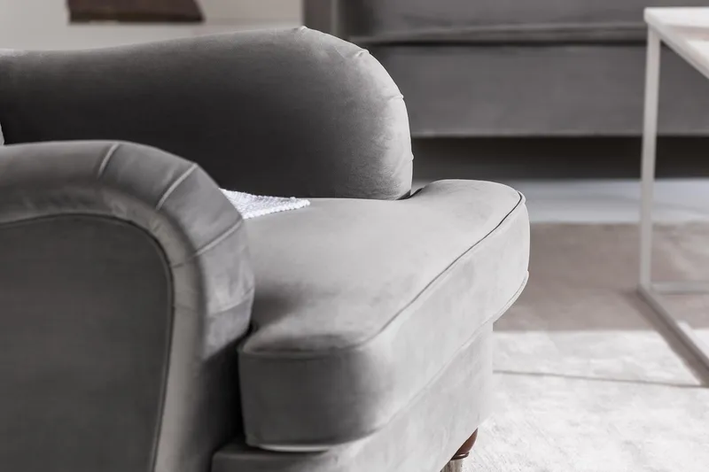 Howard Riviera Fåtölj med Fotpall - Silvergrå - Möbler - Stolar & fåtöljer - Fåtölj - Howard fåtölj