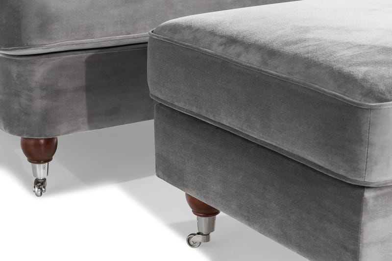 Howard Riviera Fåtölj med Fotpall - Silvergrå - Möbler - Stolar & fåtöljer - Fåtölj - Howard fåtölj