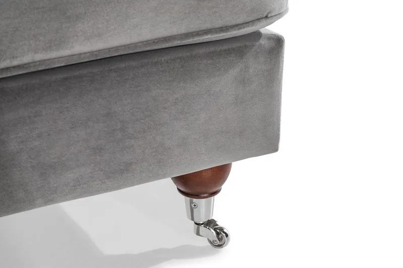 Howard Riviera Fåtölj med Fotpall - Silvergrå - Möbler - Stolar & fåtöljer - Fåtölj - Howard fåtölj