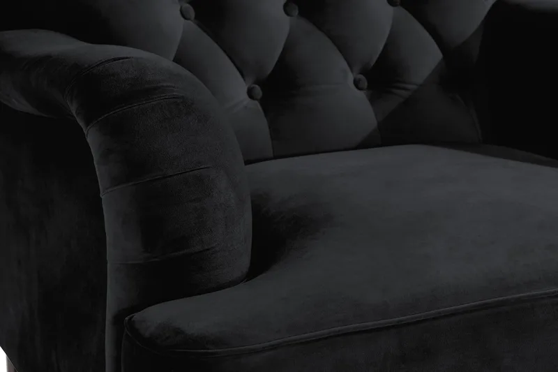 Howard Riviera Fåtölj med Fotpall - Svart - Möbler - Stolar & fåtöljer - Fåtölj - Howard fåtölj
