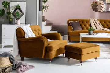 Howard Riviera Sammetsfåtölj - Amber - Möbler - Stolar & fåtöljer - Fåtölj - Howard fåtölj