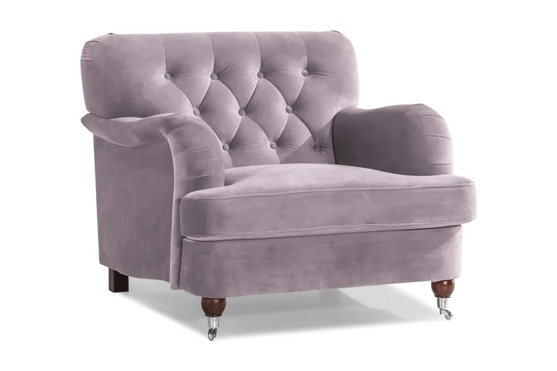 Howard Riviera Sammetsfåtölj - Lila - Möbler - Stolar & fåtöljer - Fåtölj - Howard fåtölj