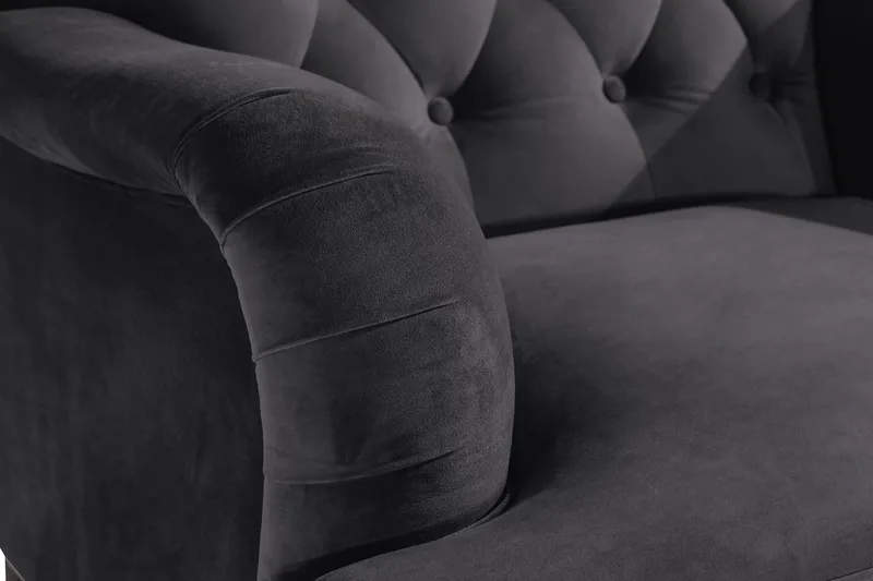 Howard Riviera Sammetsfåtölj - Mörkgrå - Möbler - Stolar & fåtöljer - Fåtölj - Howard fåtölj