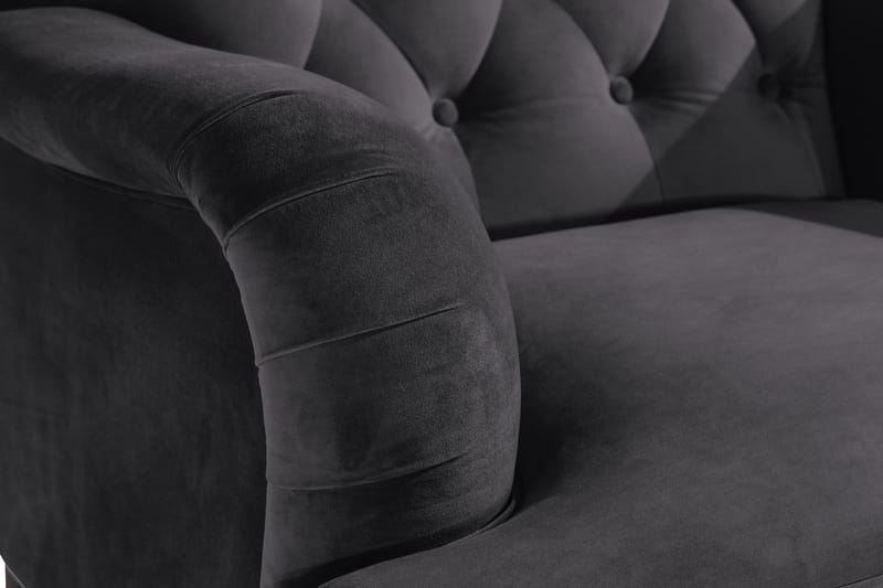 Howard Riviera Sammetsfåtölj - Mörkgrå - Möbler - Stolar & fåtöljer - Fåtölj - Howard fåtölj