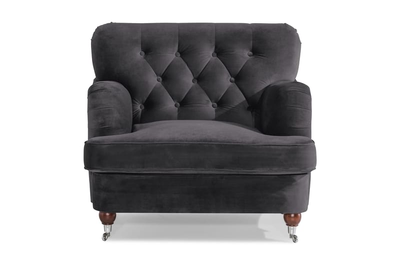Howard Riviera Sammetsfåtölj - Mörkgrå - Möbler - Stolar & fåtöljer - Fåtölj - Howard fåtölj