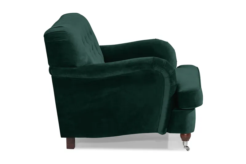 Howard Riviera Sammetsfåtölj - Mörkgrön - Möbler - Stolar & fåtöljer - Fåtölj - Howard fåtölj