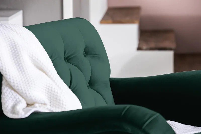 Howard Riviera Sammetsfåtölj - Mörkgrön - Möbler - Stolar & fåtöljer - Fåtölj - Howard fåtölj