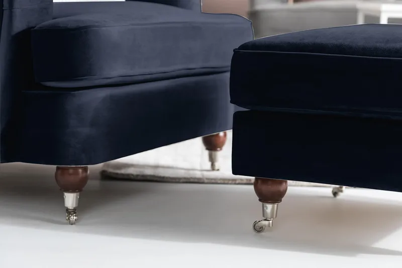 Howard Riviera Sammetsfåtölj - Midnattsblå - Möbler - Stolar & fåtöljer - Fåtölj - Howard fåtölj