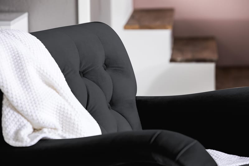 Howard Riviera Sammetsfåtölj - Svart - Möbler - Stolar & fåtöljer - Fåtölj - Howard fåtölj