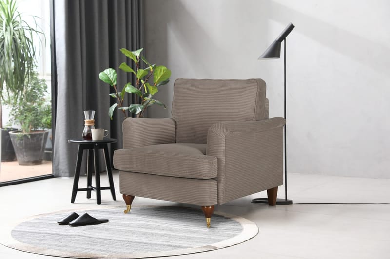 Howard Watford Deluxe fåtölj - Ljusbrun manchester - Möbler - Stolar & fåtöljer - Fåtölj - Howard fåtölj