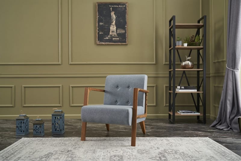 Husada Fåtölj - Ljusblå - Möbler - Stolar & fåtöljer - Fåtölj