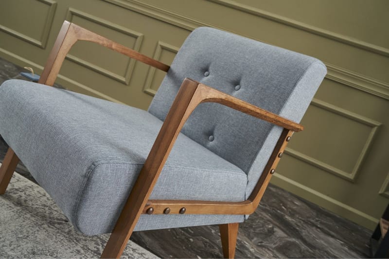 Husada Fåtölj - Ljusblå - Möbler - Stolar & fåtöljer - Fåtölj