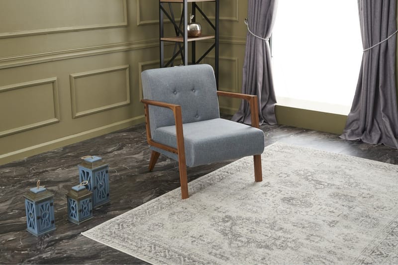 Husada Fåtölj - Ljusblå - Möbler - Stolar & fåtöljer - Fåtölj