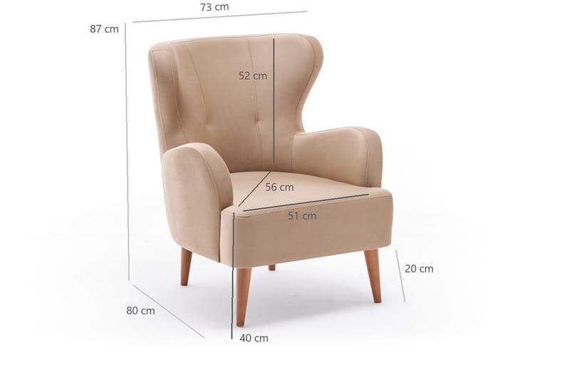 Idaburn Fåtölj - Cream - Möbler - Stolar & fåtöljer - Fåtölj