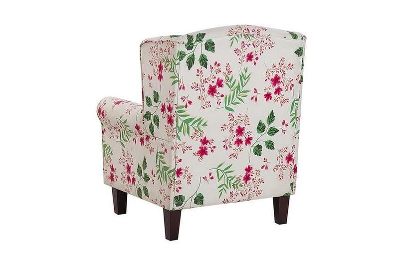 Ingeberg Fåtölj med Fotpall Blommönster - Beige - Möbler - Stolar & fåtöljer - Fåtölj