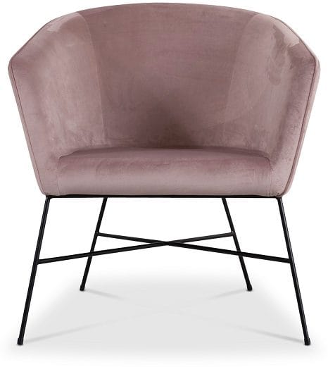 Isabelle fåtölj i rosa sammet, undefined