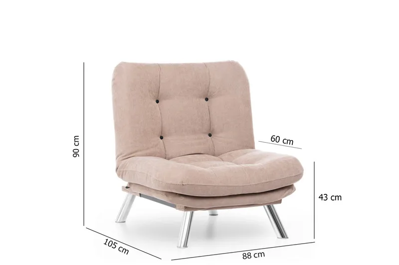 Janiece Fåtölj - Brun - Möbler - Stolar & fåtöljer - Fåtölj - Bäddfåtölj