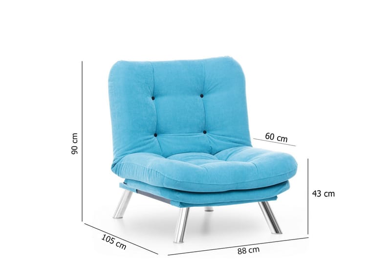 Janiece Fåtölj - Turkos - Möbler - Stolar & fåtöljer - Fåtölj - Bäddfåtölj