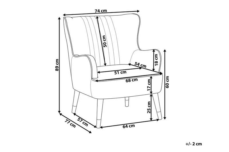 Jermeka Fåtölj Sammet - Grön - Möbler - Stolar & fåtöljer - Fåtölj