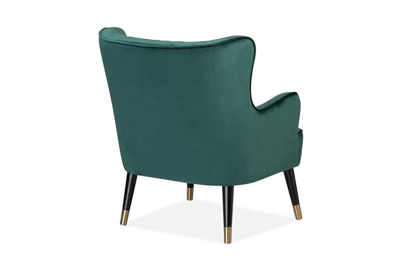 Jermeka Fåtölj Sammet - Grön - Möbler - Stolar & fåtöljer - Fåtölj
