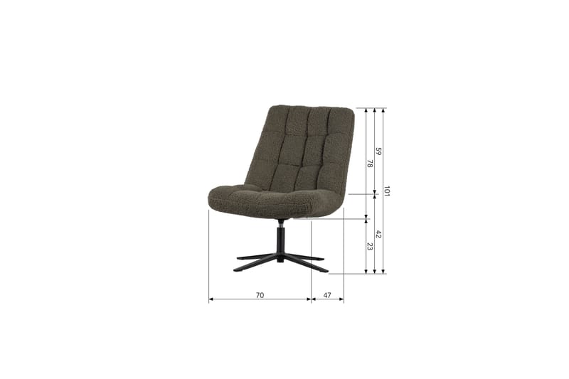 Job Loungefåtölj - Grön - Möbler - Stolar & fåtöljer - Fåtölj
