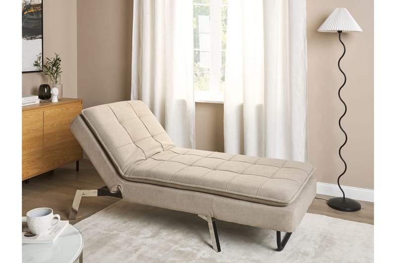 Karyne Schäslong 179 cm - Beige - Möbler - Stolar & fåtöljer - Fåtölj - Schäslongfåtölj & divanfåtölj