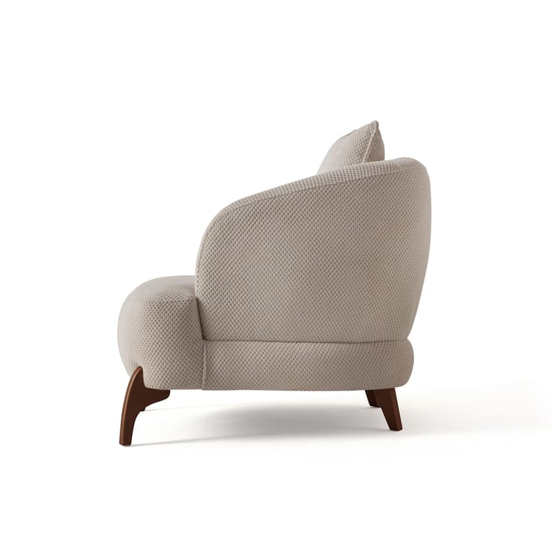 Kelnor Öronlappsfåtölj 80x78x80 cm - Beige - Möbler - Stolar & fåtöljer - Fåtölj - Öronlappsfåtölj
