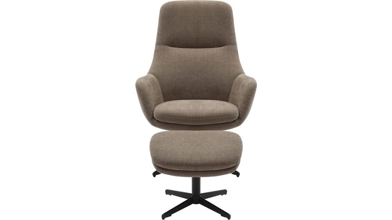 Kiresto Fåtölj med pall snurrfunktion - Grå - Möbler - Stolar & fåtöljer - Fåtölj - Biofåtölj & reclinerfåtölj