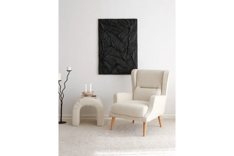 Klam Fåtölj - Cream - Möbler - Stolar & fåtöljer - Fåtölj