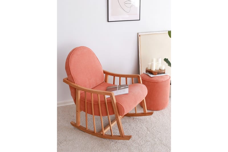 Klea Fåtölj - Korall - Möbler - Stolar & fåtöljer - Gungstol