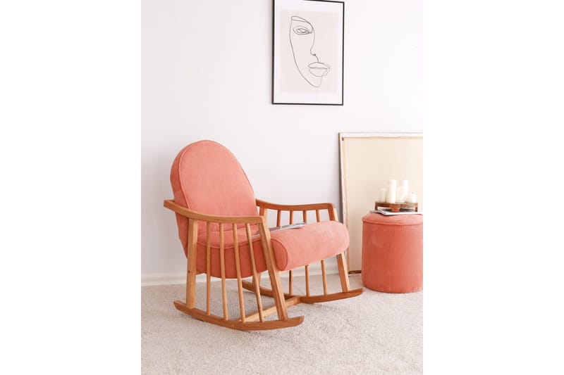 Klea Fåtölj - Korall - Möbler - Stolar & fåtöljer - Gungstol
