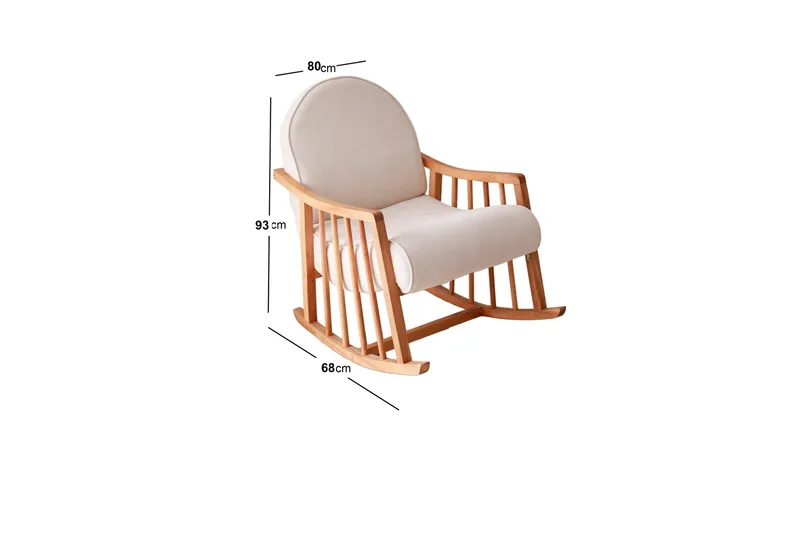 Klea Fåtölj - Vit - Möbler - Stolar & fåtöljer - Gungstol