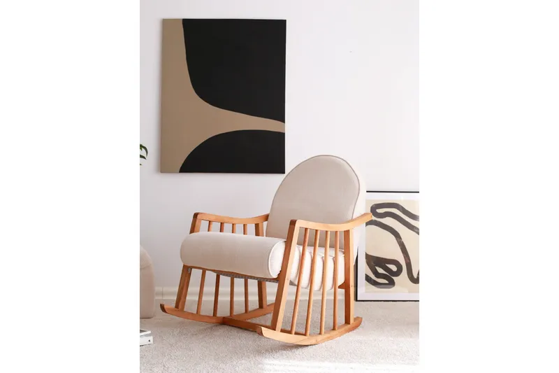 Klea Fåtölj - Vit - Möbler - Stolar & fåtöljer - Gungstol