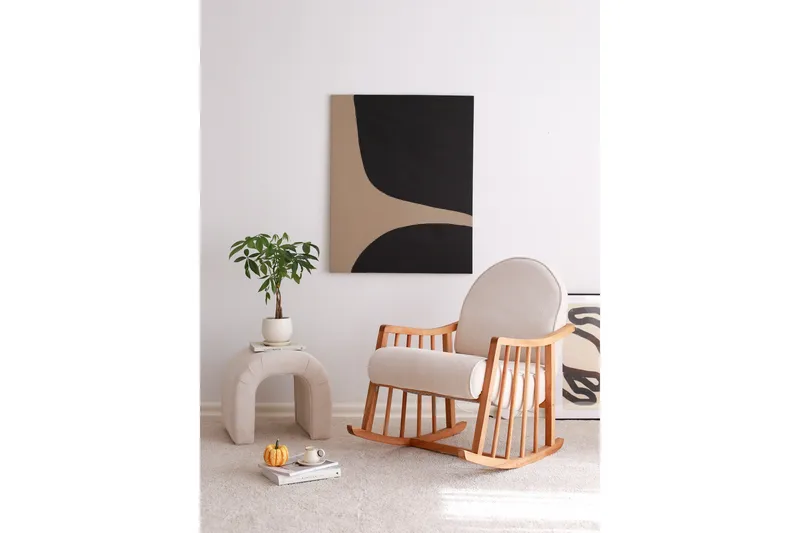 Klea Fåtölj - Vit - Möbler - Stolar & fåtöljer - Gungstol