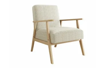Knocklong Fåtölj Beige/Wood - Möbler - Stolar & fåtöljer - Fåtölj