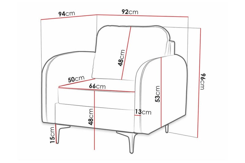 Knocklong Fåtölj Dark grey - Möbler - Stolar & fåtöljer - Fåtölj